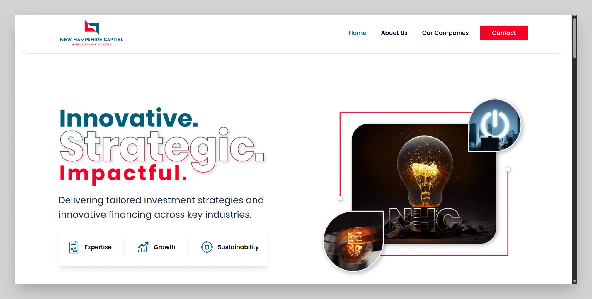 Corporate Website for New Hampshire Capital