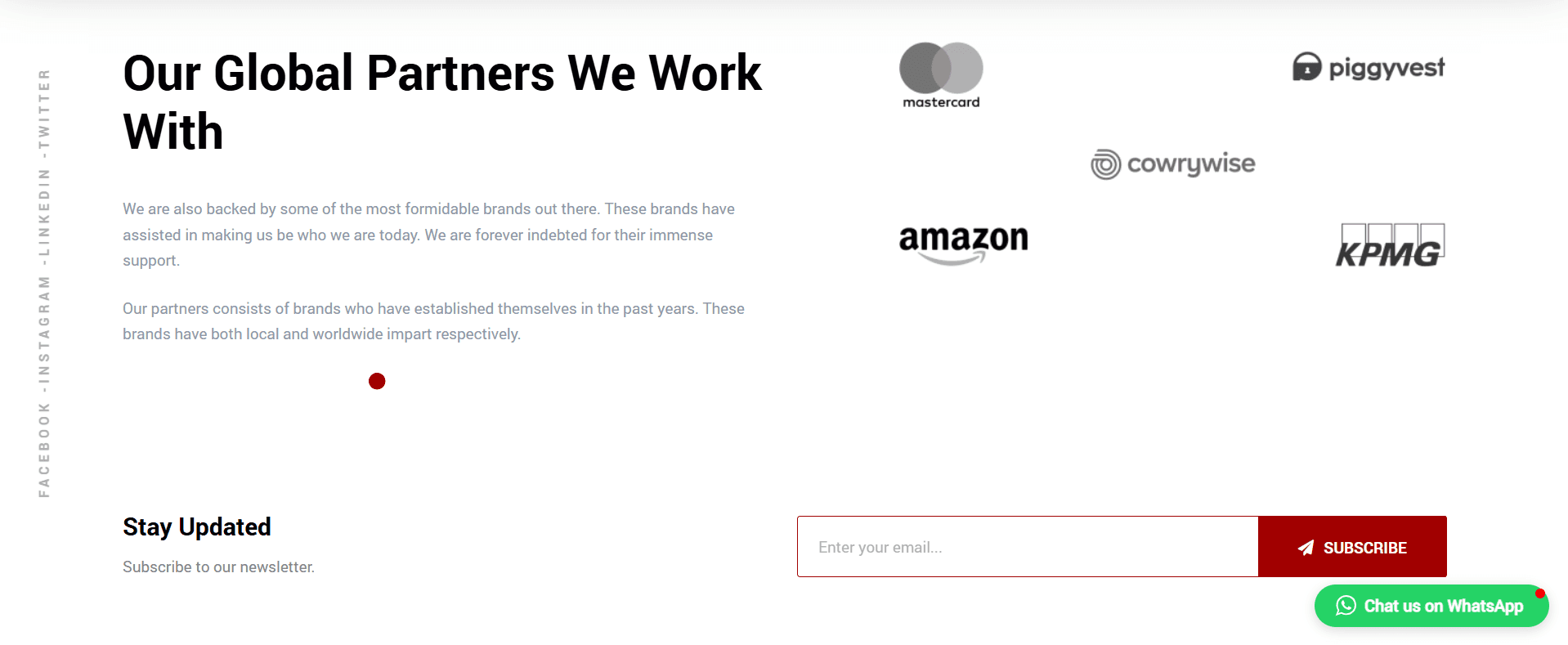Legacy service and about sections from the initial version